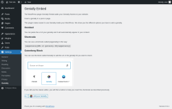 Page screenshot: Settings &rarr; Genially