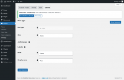 Page screenshot: Places → Settings → General