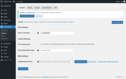 Page screenshot: GeoDirectory → Settings