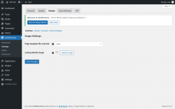 Page screenshot: GeoDirectory → Settings → Design