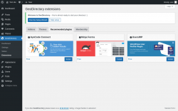 Page screenshot: GeoDirectory → Extensions → Recommended plugins