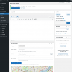 Page screenshot: Places → Add New