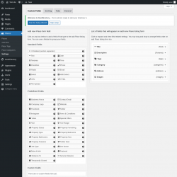 Page screenshot: Places → Settings