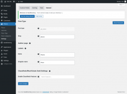 Page screenshot: Places → Settings → General