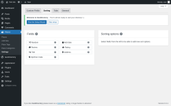 Page screenshot: Places → Settings → Sorting