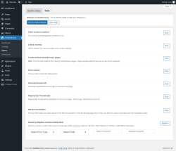 Page screenshot: GeoDirectory → Status → Tools