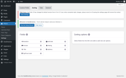 Page screenshot: Places → Settings → Sorting