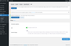 Page screenshot: GeoDirectory → Settings → API