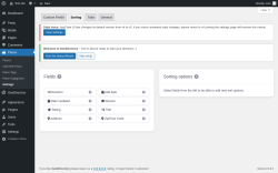 Page screenshot: Places → Settings → Sorting