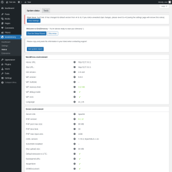 Page screenshot: GeoDirectory → Status