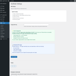 Page screenshot: Settings &rarr; GeoRank