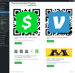 Page screenshot: Get Cash → Premium recommended plugins