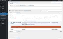 Page screenshot: Plugins ‹ Test site — WordPress
