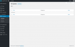 Page screenshot: Templates