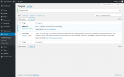 Page screenshot: Plugins ‹ Test site — WordPress