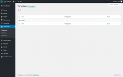 Page screenshot: Templates