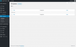 Page screenshot: Templates