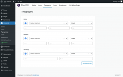 Page screenshot: Ghost Kit → Typography