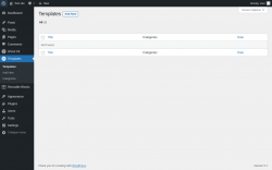 Page screenshot: Templates