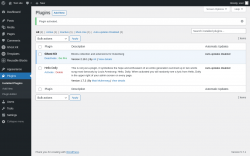 Page screenshot: Plugins ‹ Test site — WordPress