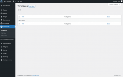 Page screenshot: Templates