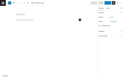 Page screenshot: Templates → Add New