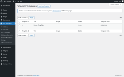Page screenshot: Gift Vouchers → Voucher Templates