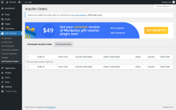 Page screenshot: Gift Vouchers → Gift Voucher Orders