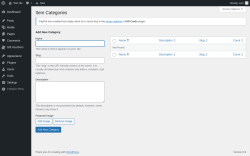 Page screenshot: Gift Vouchers &rarr; Item Categories