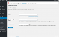 Page screenshot: Settings &rarr; Gist	for WooCommerce
