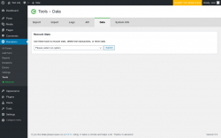 Page screenshot: Donations → Tools → Data