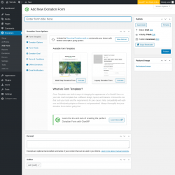 Page screenshot: Donations → Add Form