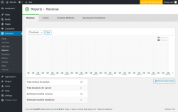Page screenshot: Donations → Reports → Legacy Reports