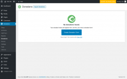 Page screenshot: Donations → Donations