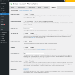 Page screenshot: Donations &rarr; Settings 1 &rarr; Advanced