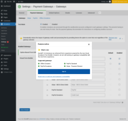 Page screenshot: Donations &rarr; Settings 1 &rarr; Payment Gateways