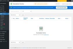 Page screenshot: Donations &rarr; All Forms