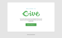 Page screenshot: GiveWP &rsaquo; Onboarding Wizard
