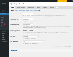 Page screenshot: Donations &rarr; Settings 1