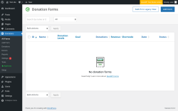 Page screenshot: Donations