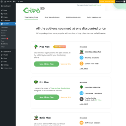 Page screenshot: GiveWP → Add-ons