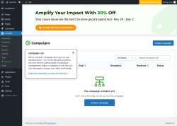 Page screenshot: GiveWP