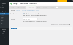 Page screenshot: GiveWP &rarr; Settings &rarr; Default Options