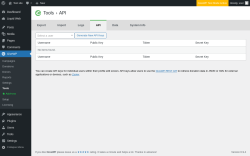 Page screenshot: GiveWP &rarr; Tools &rarr; API