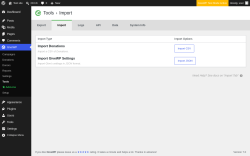 Page screenshot: GiveWP &rarr; Tools &rarr; Import