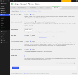 Page screenshot: GiveWP &rarr; Settings &rarr; Advanced