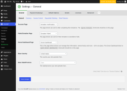 Page screenshot: GiveWP &rarr; Settings