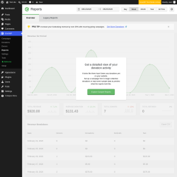 Page screenshot: GiveWP &rarr; Reports