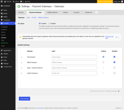 Page screenshot: GiveWP &rarr; Settings &rarr; Payment Gateways