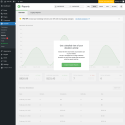Page screenshot: GiveWP → Reports